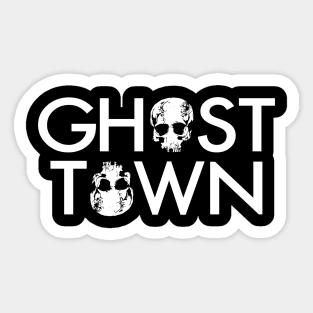 Ghost Town Haunted True Crime Podcast Sticker